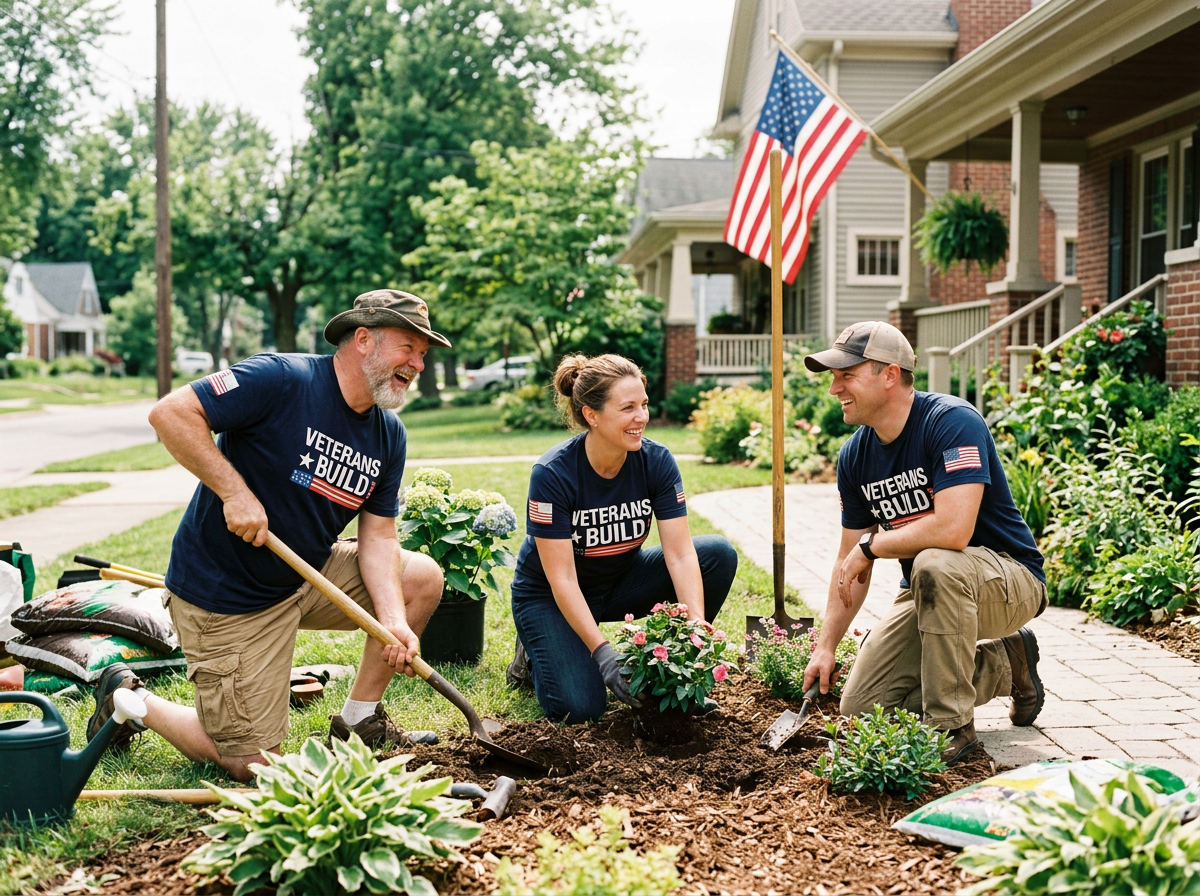 Veterans volunteers community events